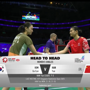 2025年 李宁中国大师赛 SF 金佳恩[韩国] vs [中国]韩悦