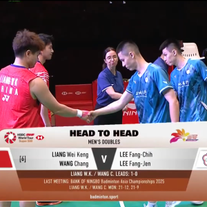 2025年 李宁香港公开赛 SF 梁伟铿&王昶[中国] vs [中国台北]李芳至&李芳任