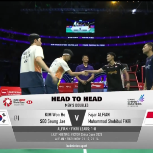 2025年 李宁中国大师赛 SF 金元昊&徐承宰[韩国] vs [印尼]法贾尔·阿尔菲安&穆罕默德·肖希布·菲克里