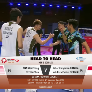 2025年 海露公开赛 SF 万炜聪&郑凯文[马来西亚] vs [印尼]萨巴·卡亚曼·咖塔曼&穆罕默德·利萨·巴列维·伊斯法哈尼