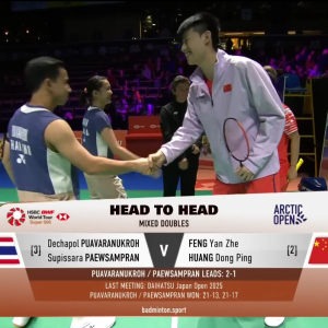 2025年 海露公开赛 SF 德差波·普瓦拉努克罗&苏皮萨拉·帕维斯坦帕[泰国] vs [中国]冯彦哲&黄东萍