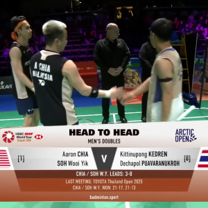 2025年 北极公开赛 SF 谢定峰&苏伟译[马来西亚] vs [泰国]吉丁努蓬·革德伦&德差波·普瓦拉努克罗