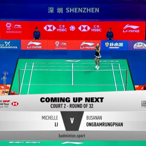 2025年 李宁中国大师赛 R32 李文珊[加拿大] vs [泰国]布桑南·恩布鲁庞