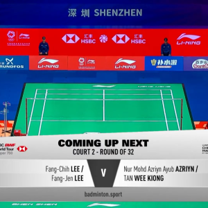 2025年 李宁中国大师赛 R32 李芳至&李芳任[中国台北] vs [马来西亚]努尔·莫哈德·阿兹林·阿尤布&陈蔚强