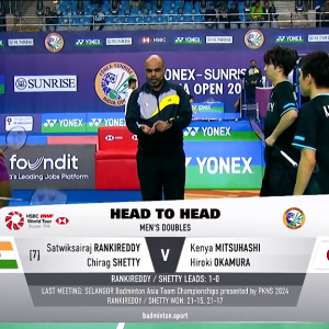 2025年 印度公开赛 R16 萨特维克·赛拉杰·兰基雷迪&奇拉格·钱德拉谢卡尔·谢提[印度] vs [日本]三桥健也&冈村洋辉