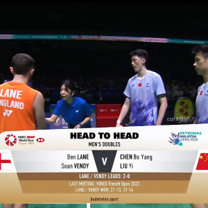 2025年 马来西亚公开赛 QF 本·莱恩&肖恩·文迪[英格兰] vs [中国]陈柏阳&刘毅