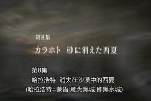 新丝绸之路（08）哈拉浩特_消失在沙漠中的西夏[日语中字]