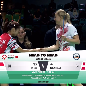 2025年 德国公开赛 SF 杨佳敏[新加坡] vs [丹麦]米娅·布里西费尔特