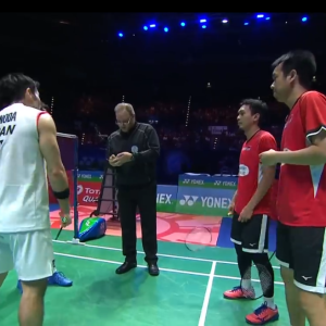 2019年 全英公开赛 男双 SF 嘉村健士&园田启悟[日本] vs [印尼]穆罕默德·阿赫桑&亨德拉·塞蒂亚万