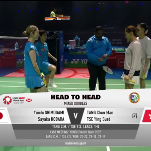 2026年 印度公开赛 混双 R16 霜上雄一&保原彩夏[日本] vs [中国香港]邓俊文&谢影雪