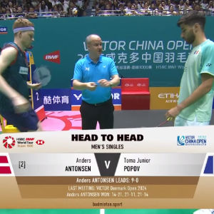 2025年 中国公开赛 QF 安东森[丹麦] vs [法国]托马·朱尼尔·波波夫