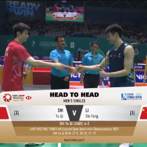 2025年 中国公开赛 QF 石宇奇[中国] vs [中国]李诗沣