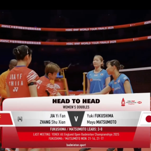 2025年 汇丰世界羽联世界巡回赛总决赛 贾一凡&张殊贤[中国] vs [日本]福岛由纪&松本麻佑