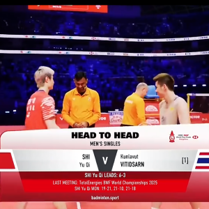 2025年 汇丰世界羽联世界巡回赛总决赛 SF 石宇奇[中国] vs [泰国]昆拉武特