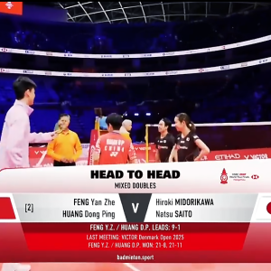 2025年 汇丰世界羽联世界巡回赛总决赛 SF 冯彦哲&黄东萍[中国] vs [日本]绿川大辉&斋藤夏