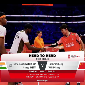 2025年 汇丰世界羽联世界巡回赛总决赛 SF 萨特维克·赛拉杰·兰基雷迪&奇拉格·钱德拉谢卡尔·谢提_[印度] vs [中国]梁伟铿&王昶