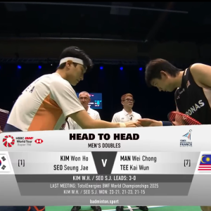 2025年 法国公开赛 QF 金元浩&徐承宰[韩国] vs [马来西亚]万炜聪&郑凯文