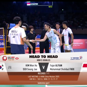 2025年 韩国公开赛 F 金元昊&徐承宰[韩国] vs [印尼]法贾尔·阿尔菲安&穆罕默德·肖希布·菲克里