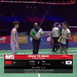 2025年 世界锦标赛 SF 陈雨菲[中国] vs [韩国]安洗莹