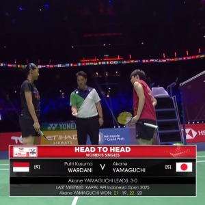 2025年 世界锦标赛 SF 瓦尔达尼[印尼] vs [日本]山口茜