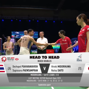 2025年 法国公开赛 QF 德差波·普瓦拉努克罗&苏皮萨拉·帕维斯坦帕[泰国] vs [日本]绿川大辉&斋藤夏