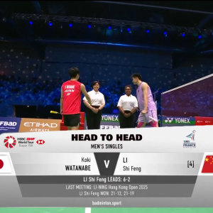 2025年 法国公开赛 QF 渡边航贵[日本] vs [中国]李诗沣