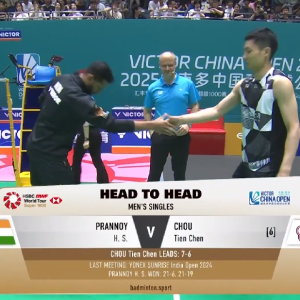 2025年 中国公开赛 R16 普兰诺伊·哈塞纳·苏尼尔·库马尔[印度] vs [中国台北]周天成