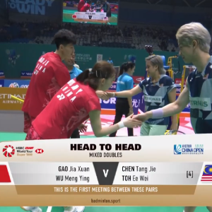 2025年 中国公开赛 R16 高家炫&吴梦莹[中国] vs [马来西亚]陈堂杰&杜颐沩