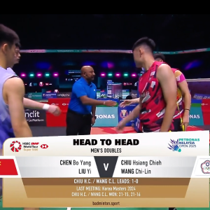 2025年 马来西亚公开赛 R16 陈柏阳&刘毅[中国] vs [中国台北]邱相榤&王齐麟