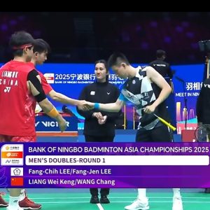 2025年 亚洲锦标赛 李芳至&李芳任[中国台北] vs [中国]梁伟铿&王昶