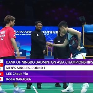 2025年 亚洲锦标赛 李卓耀[中国香港] vs [日本]奈良冈功大