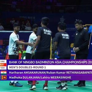 2025年 亚洲锦标赛 哈里哈兰&鲁班·库马尔·雷蒂纳萨巴蒂[印度] vs [斯里兰卡]马杜卡·杜兰贾纳&拉希鲁·韦拉辛格