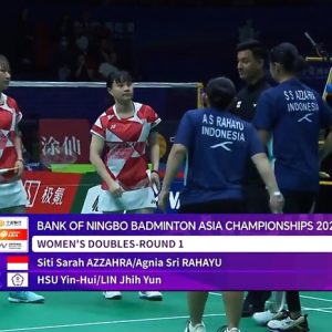 2025年 亚洲锦标赛 西蒂·萨拉·阿扎赫拉&阿格尼亚·斯里·拉哈尤[印尼] vs [中国台北]许尹鏸&林芝昀