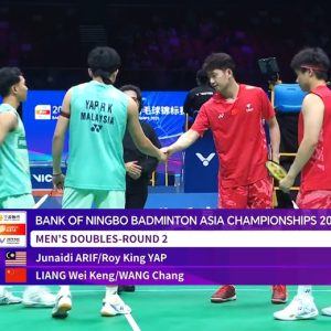 2025年 亚洲锦标赛 朱奈迪·阿里夫&叶睿庆[马来西亚] vs [中国]梁伟铿&王昶