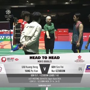 2025年 日本公开赛 SF 刘广珩&杨博涵[中国台北] vs [马来西亚]吴世飞&努尔·伊祖丁·鲁姆萨尼