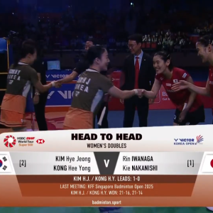 2025年 韩国公开赛 F 金慧贞&孔熙容[韩国] vs [日本]岩永铃&中西贵映