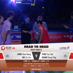 2025年 韩国公开赛 F 蒋振邦&魏雅欣[中国] vs [中国]冯彦哲&黄东萍