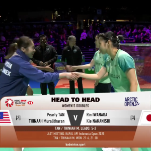 2025年 北极公开赛 F 陈康乐&蒂娜·穆拉利塔兰[马来西亚] vs [日本]岩永铃&中西贵映