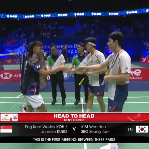 2025年 世界锦标赛 R32 高永杰&窪纯佑[新加坡] vs [韩国]金元昊&徐承宰