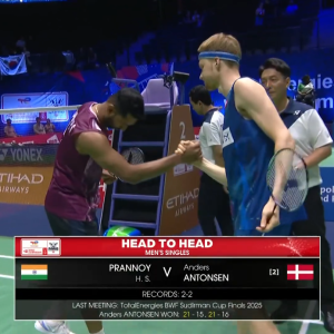 2025年 世界锦标赛 R32 普兰诺伊·哈塞纳·苏尼尔·库马尔[印度] vs [丹麦]安东森