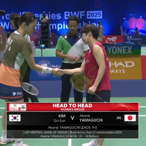 2025年 世界锦标赛 R32 金佳恩[韩国] vs [日本]山口茜