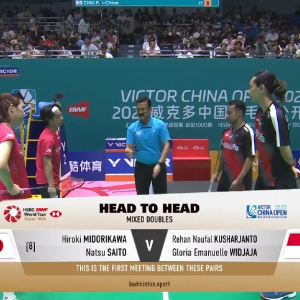 2025年 中国公开赛 R16 绿川大辉&斋藤夏[日本] vs [印尼]雷汉·诺法勒·库沙扬托&格罗里亚·埃马努埃莱·维德佳佳