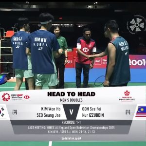 2025年 日本公开赛 金元浩&徐承宰[韩国] vs [马来西亚]吴世飞&努尔·伊祖丁·鲁姆萨尼