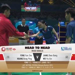 2025年 中国公开赛 决赛 冯彦哲&黄东萍[中国] vs [中国]蒋振邦&魏雅欣