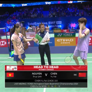 2025年 世界锦标赛 R16 阮翠玲[越南] vs [中国]陈雨菲