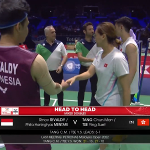 2025年 世界锦标赛 R32 里诺夫·里瓦尔迪&皮塔·哈宁泰亚斯·门塔里[印尼] vs [中国香港]邓俊文&谢影雪