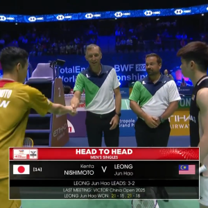 2025年 世界锦标赛 R32 西本拳太[日本] vs [马来西亚]梁峻豪
