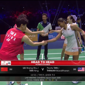 2025年 世界锦标赛 F 刘圣书&谭宁[中国] vs [马来西亚]陈康乐&蒂娜·穆拉利塔兰