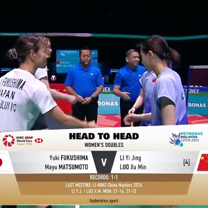 2025年 马来西亚公开赛 SF 福岛由纪&松本麻佑[日本] vs [中国]李怡婧&罗徐敏
