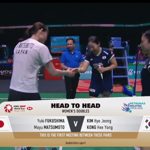 2025年 马来西亚公开赛 R16 福岛由纪&松本麻佑[日本] vs [韩国]金慧贞&孔熙容